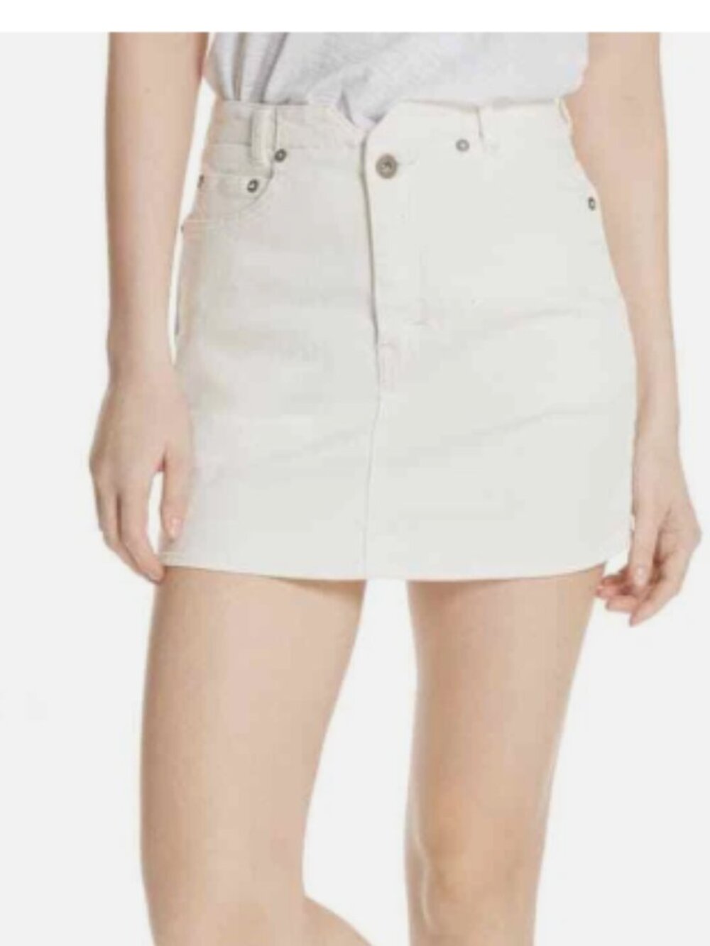 We The Free She's All That Soft White Skirt Size 30